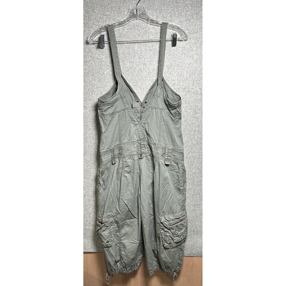 No Boundaries Pants - Vintage No Boundaries Juniors 11 Overalls Jumpsuit Olive Green One Piece 90s Y2K